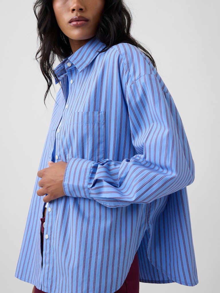 Oversized Shirt in Poplin