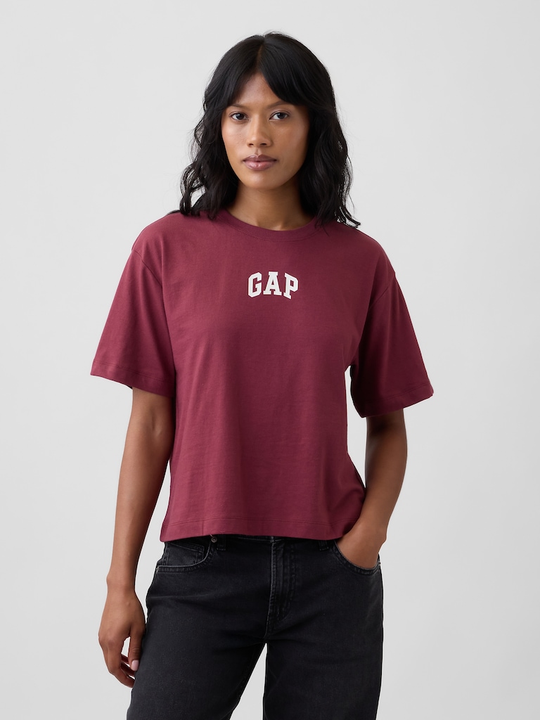 Relaxed Gap Mini Logo T-Shirt
