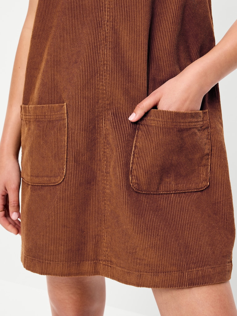 Sleeveless Pinafore Mini Dress