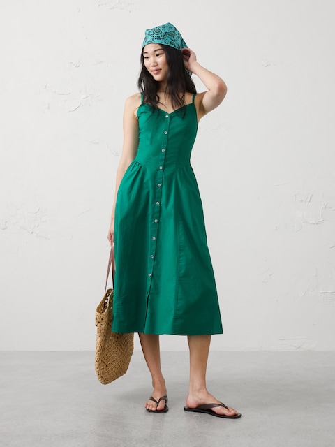 green banana republic dress Stretch-Satin Cross-Back Maxi Dress