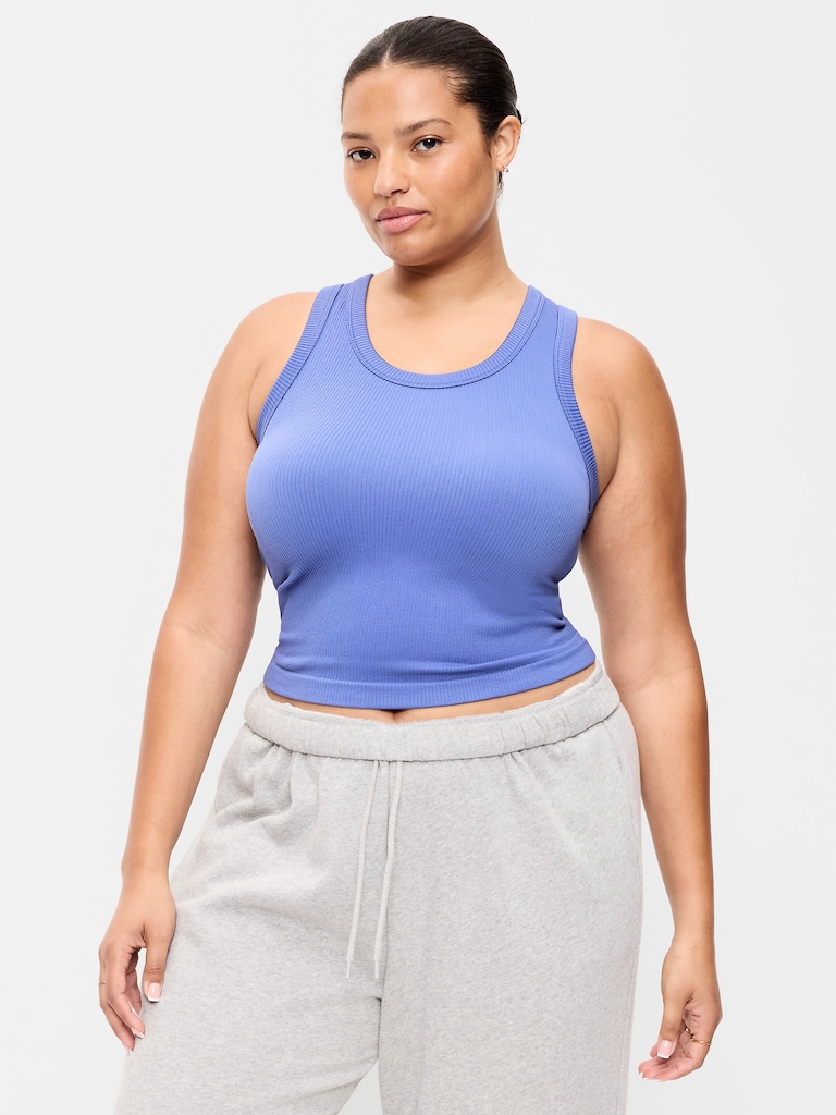 Exhale Seamless Fitted Rib Tank