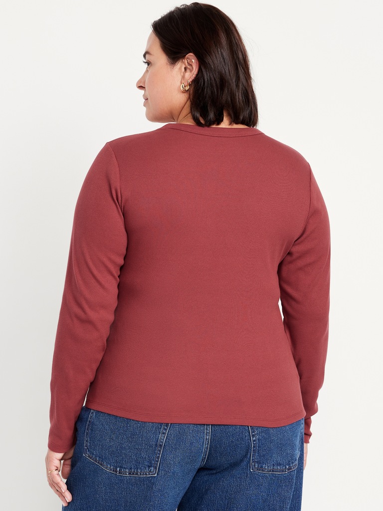 Snug Long-Sleeve Crew-Neck T-Shirt