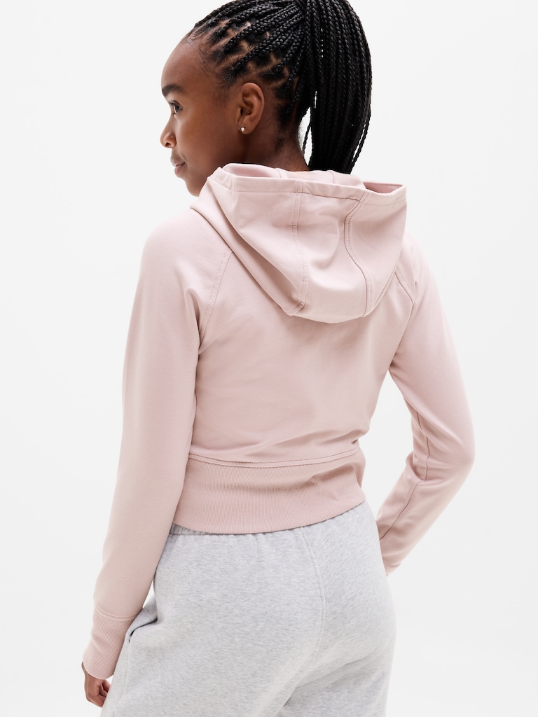 Athleta Girl All Day Full Zip Shrunken Hoodie