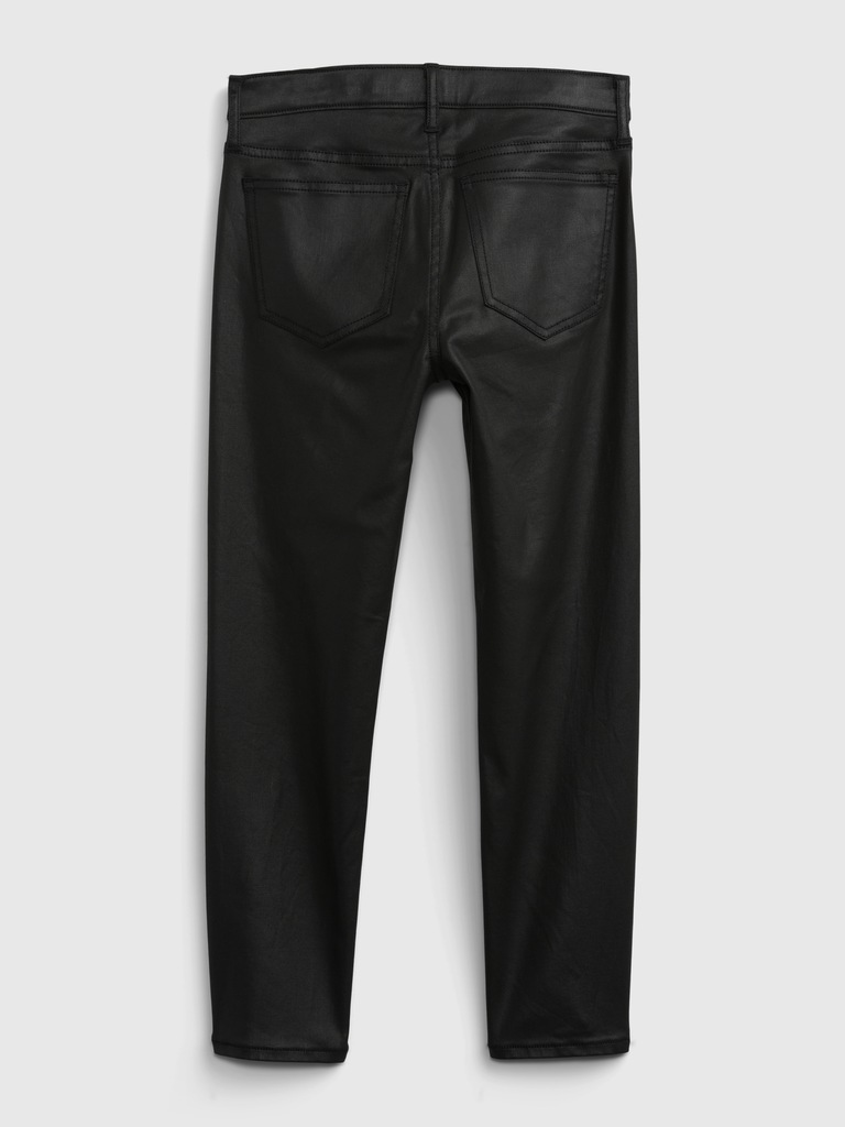 Kids High Rise Pencil Slim Ankle Jeans