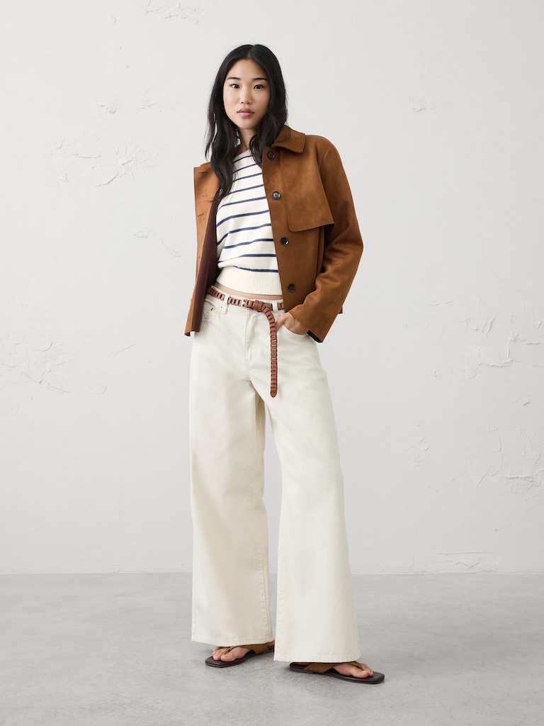 Cotton Striped Boat-Neck Sweater