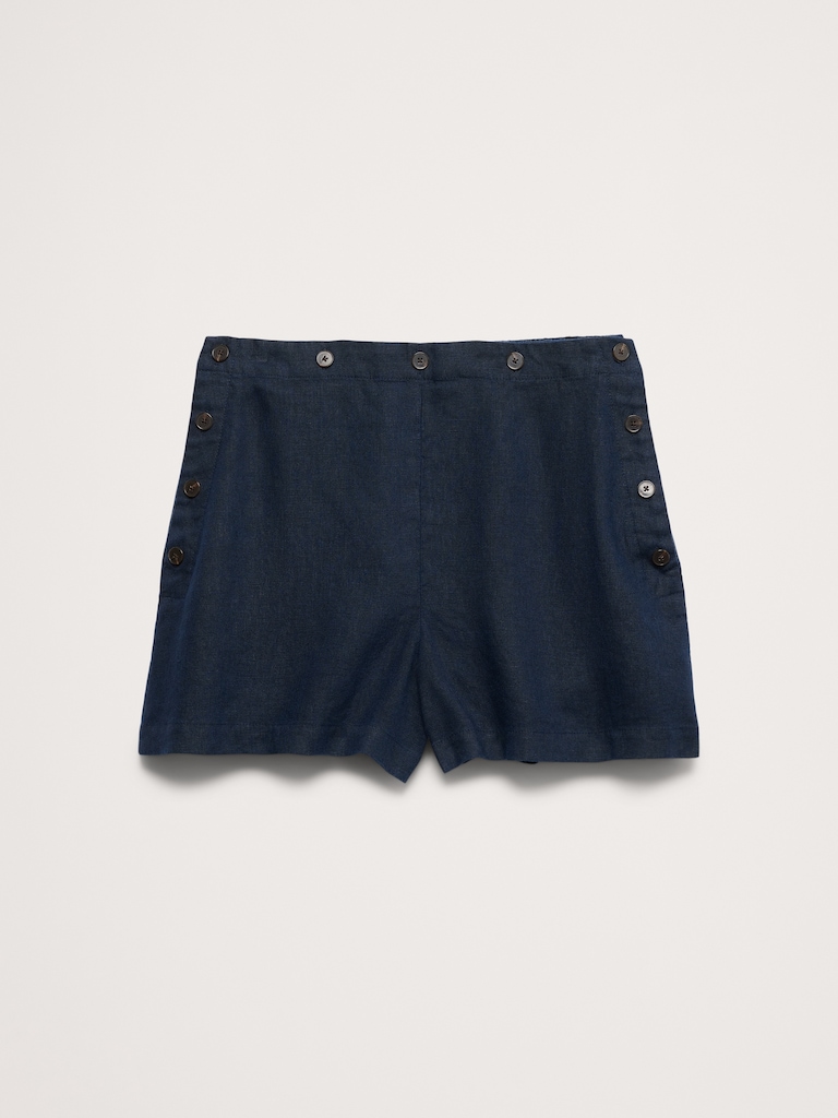 3.5" Linen Pull-On Sailor Short