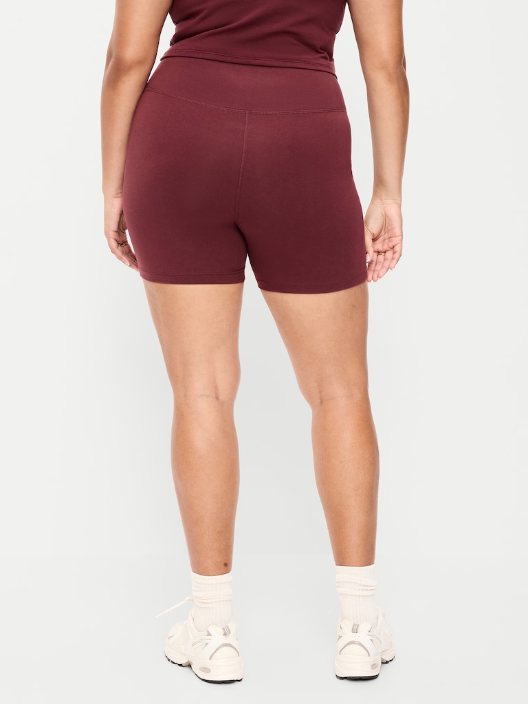 High-Waisted PowerChill Biker Shorts -- 5-inch inseam