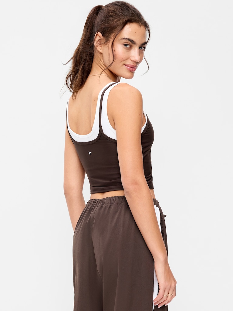 PowerSoft Layered Longline Bra