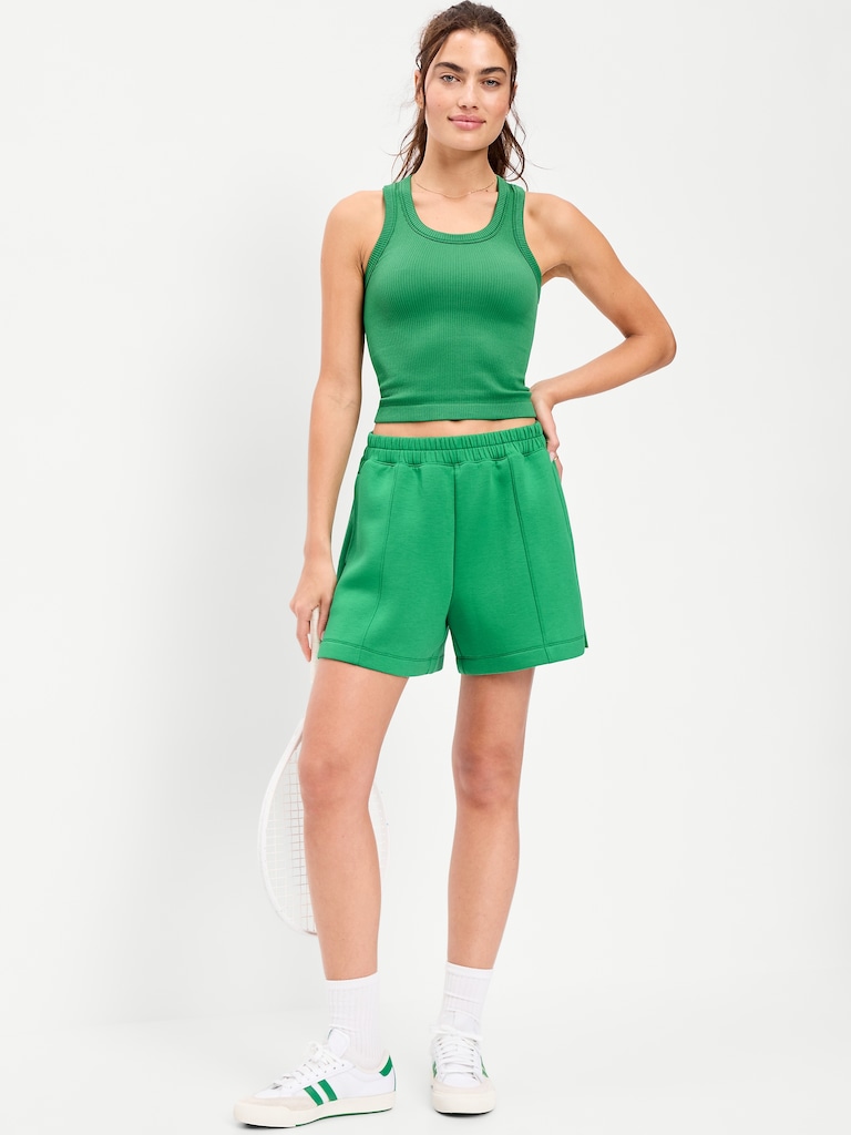 Exhale Seamless Fitted Rib Tank