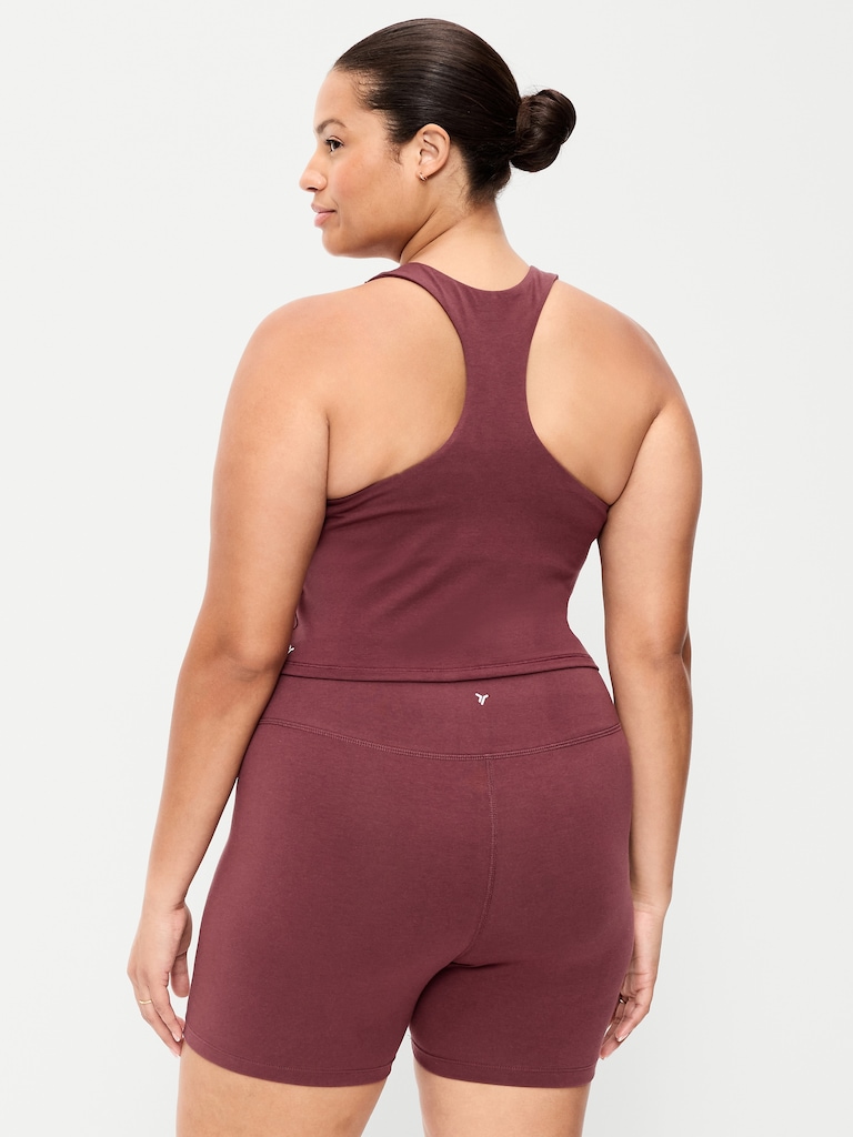 Medium Support PowerSoft High-Neck Racerback Sports Bra