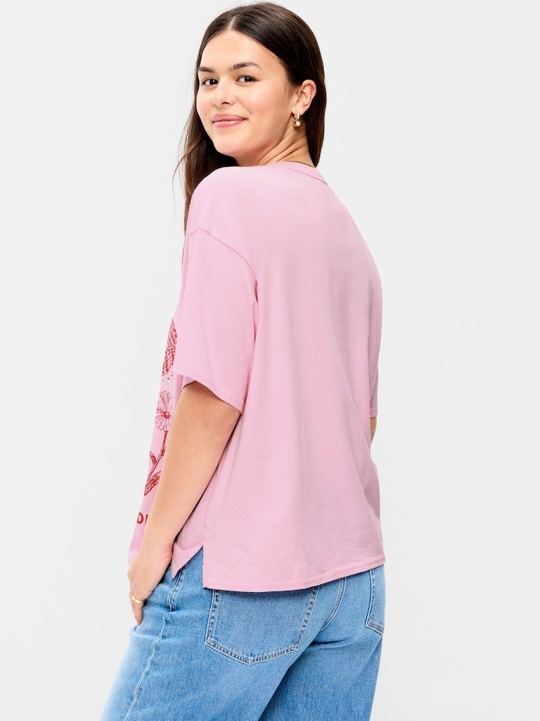 Yosemite National Park™ Crew-Neck Oversized Crop T-Shirt