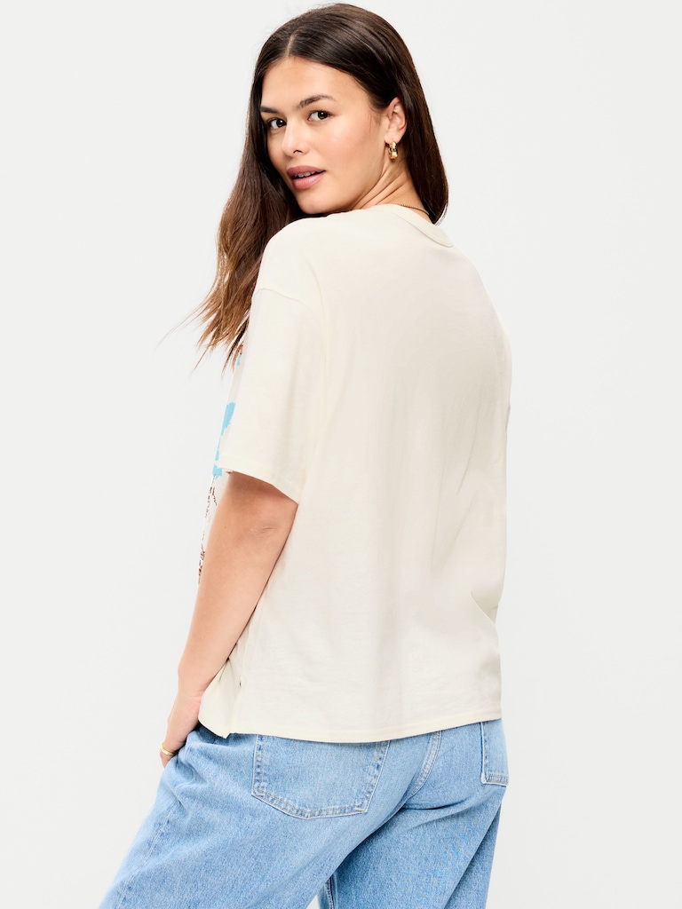 Yellowstone National Park™ Crew-Neck Oversized Crop T-Shirt