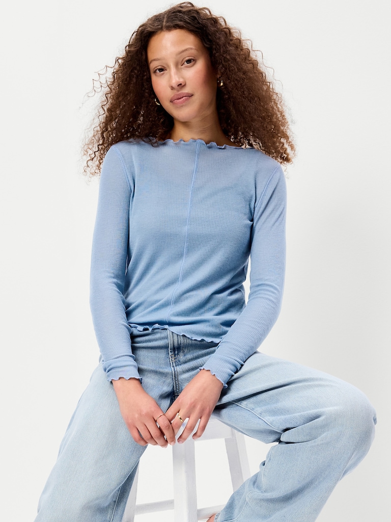 Lettuce-Edge Tissue T-Shirt