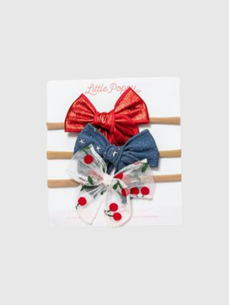 The Cherry Headband Bow Set