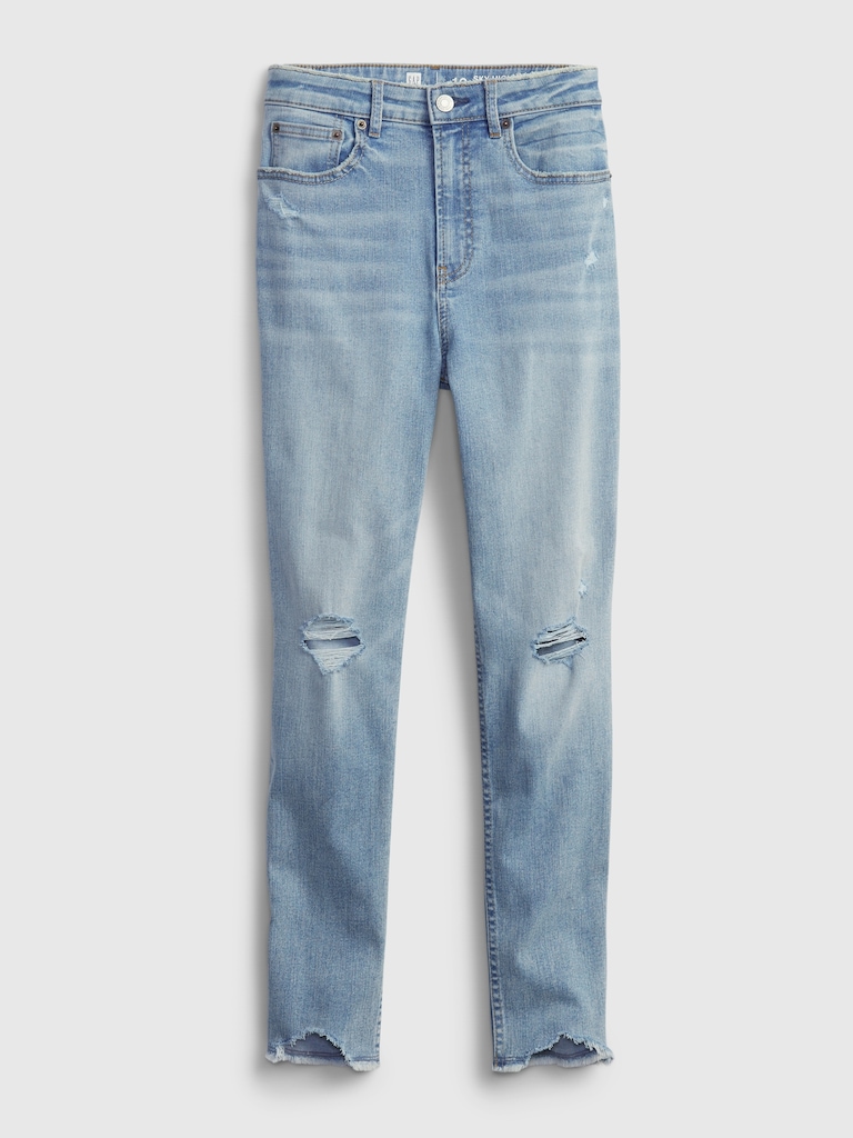 Teen Sky High Rise Skinny Ankle Jeans with Max Stretch