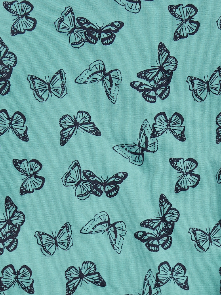 Kids 100% Organic Cotton Butterfly Graphic PJ Set