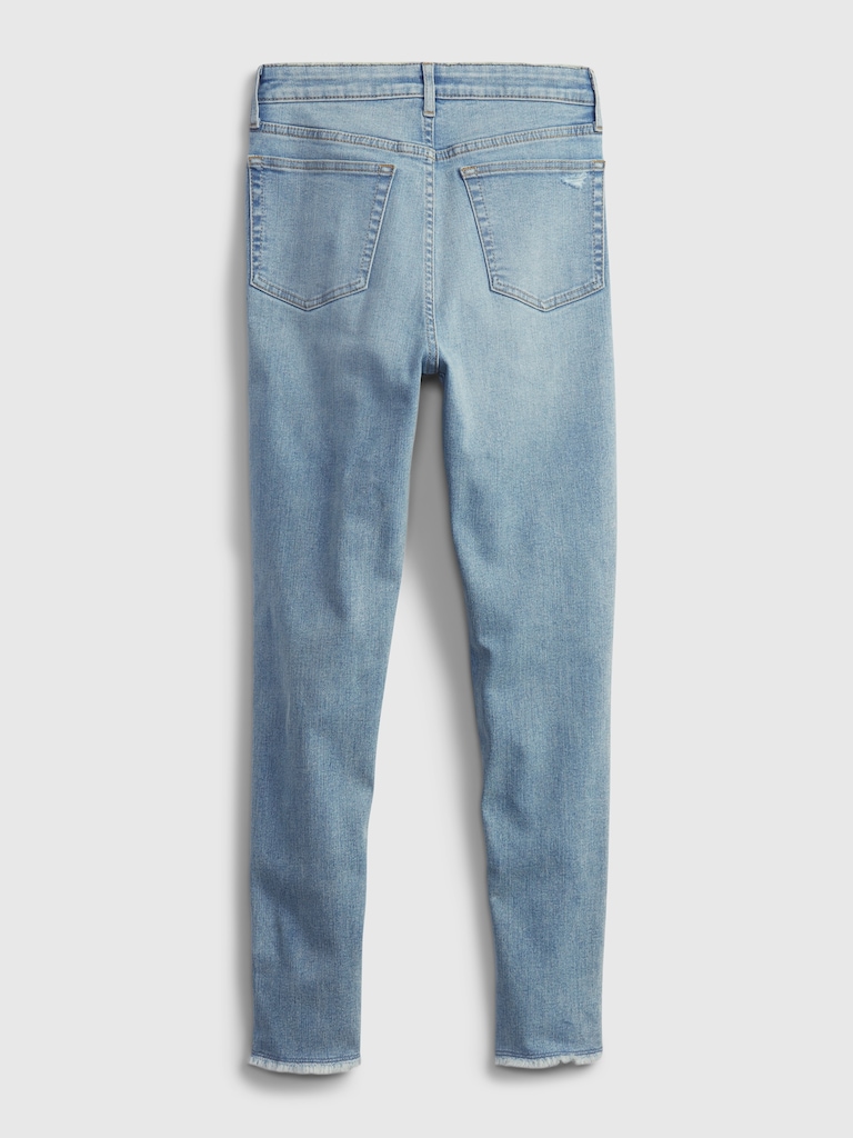 Teen Sky High Rise Skinny Ankle Jeans with Max Stretch