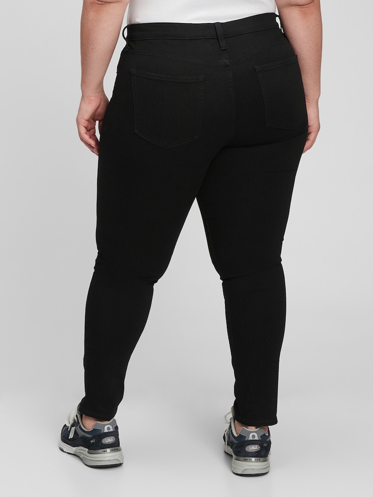 Mid Rise True Skinny Jeans with Washwell
