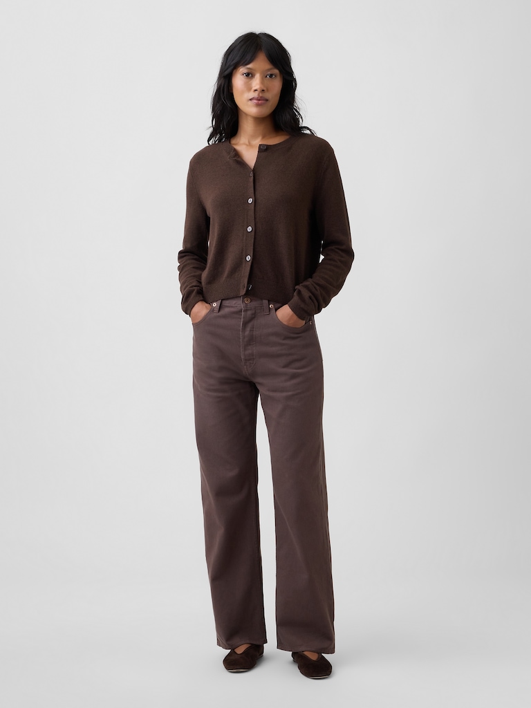 Low Slung Relaxed Straight Jeans