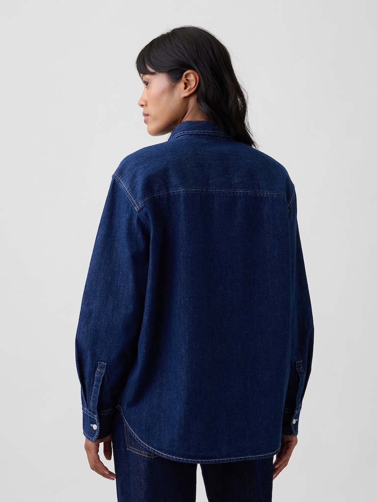 Oversized Denim Shirt