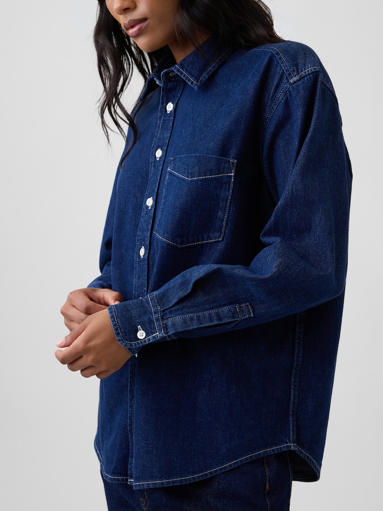 Oversized Denim Shirt