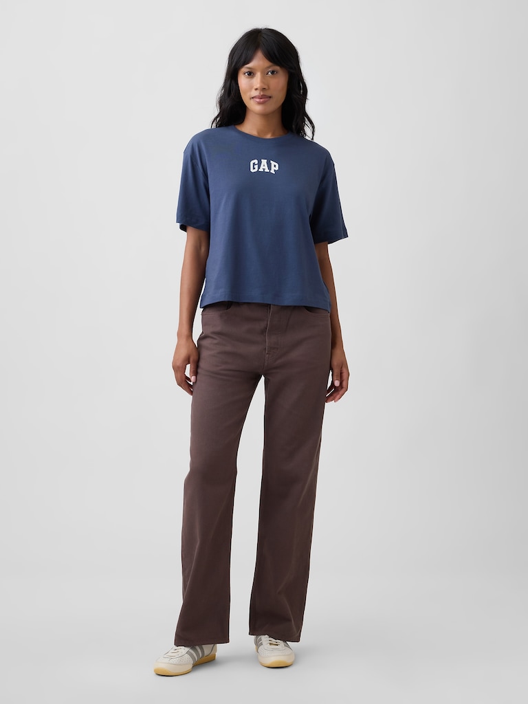 Relaxed Gap Mini Logo T-Shirt