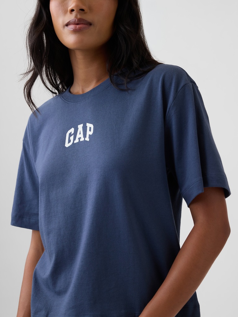 Relaxed Gap Mini Logo T-Shirt