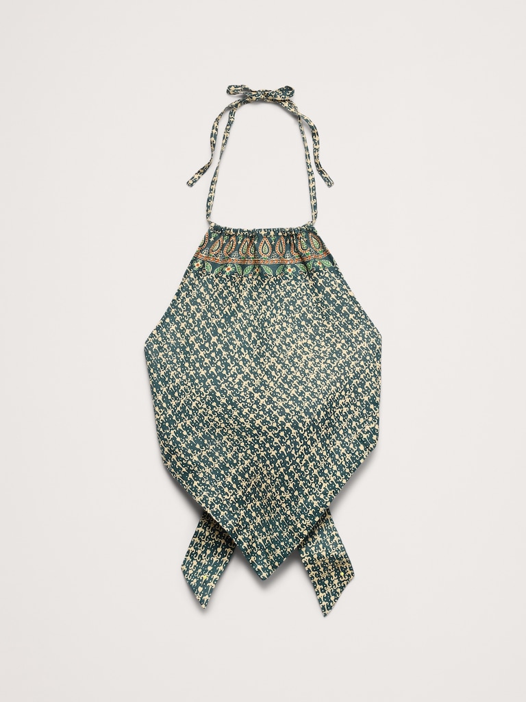 Linen Scarf Halter Top