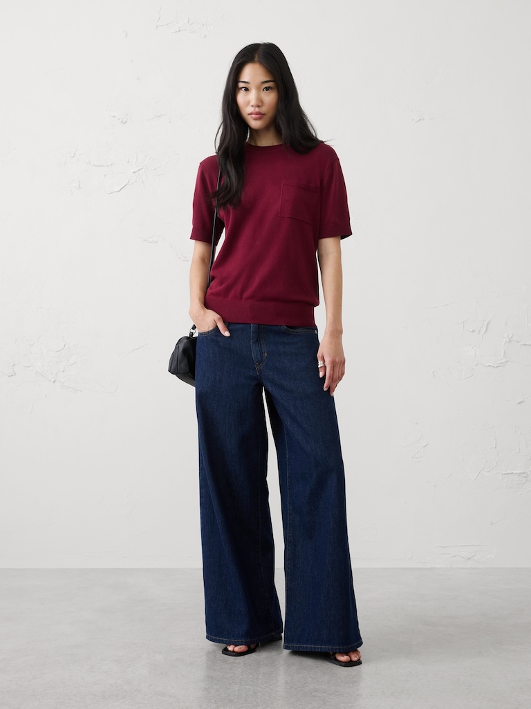 Forever Pocket Sweater T-Shirt