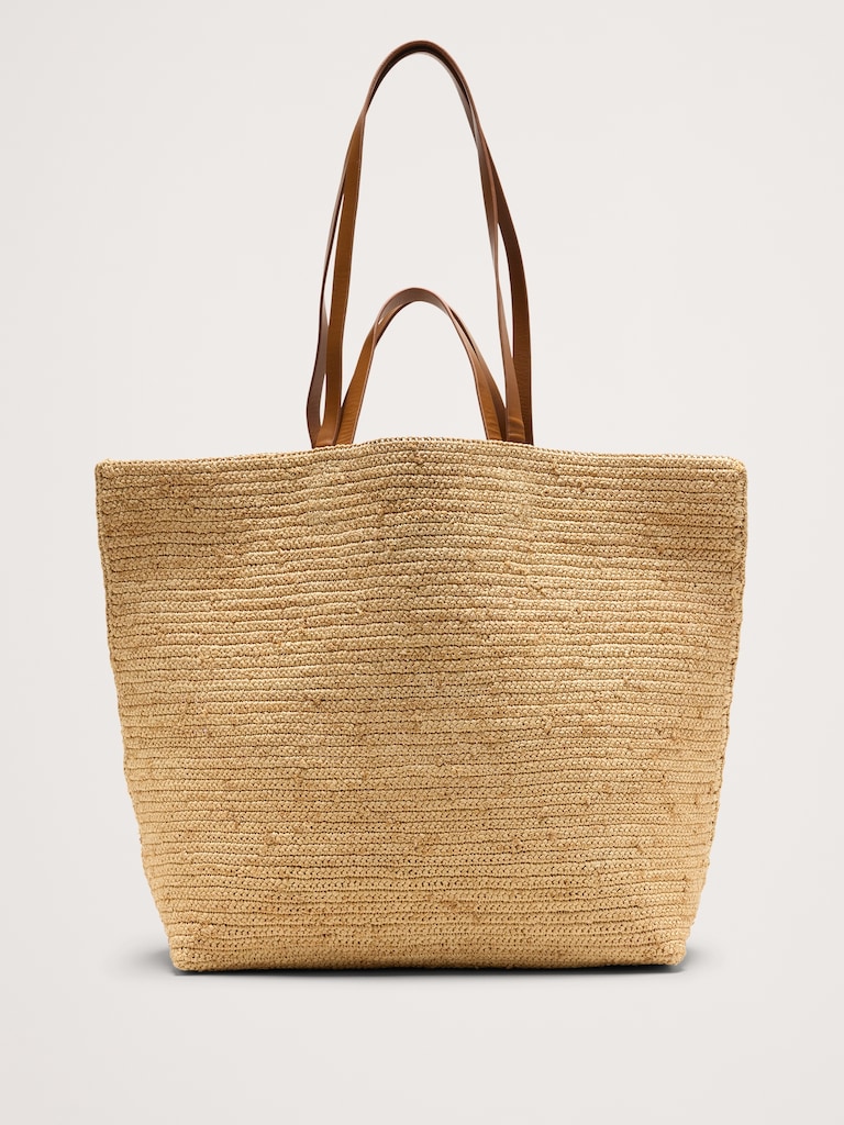 Raffia Straw Tote