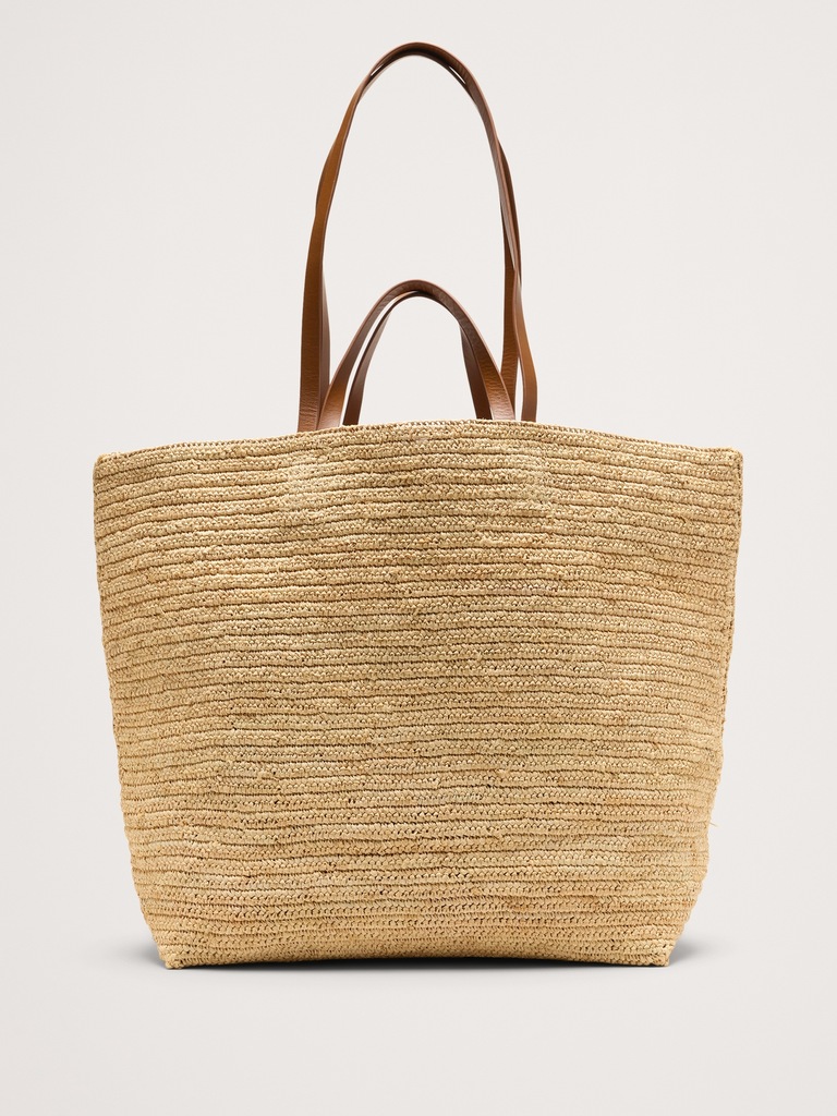 Raffia Straw Tote