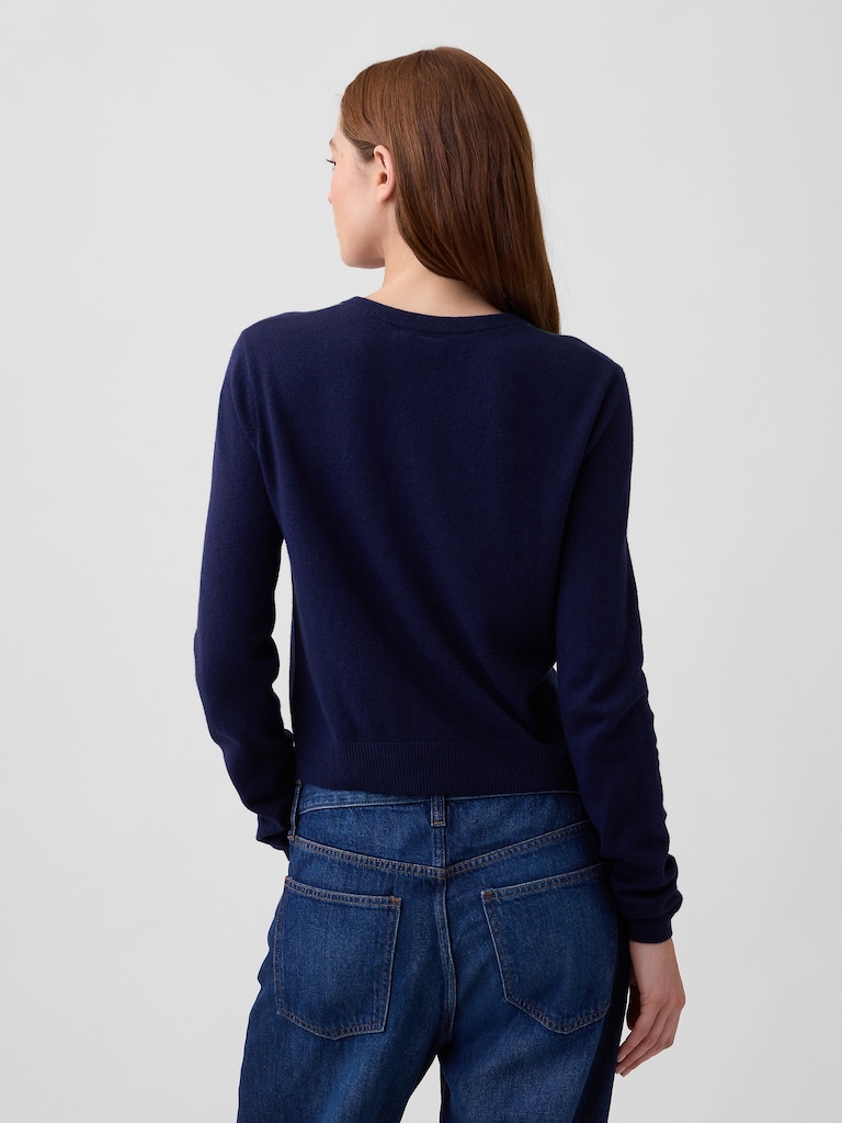 CashSoft Crewneck Cardigan