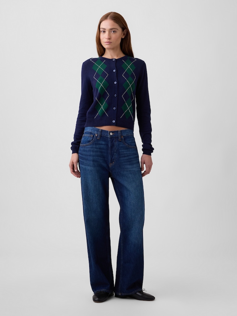 CashSoft Crewneck Cardigan