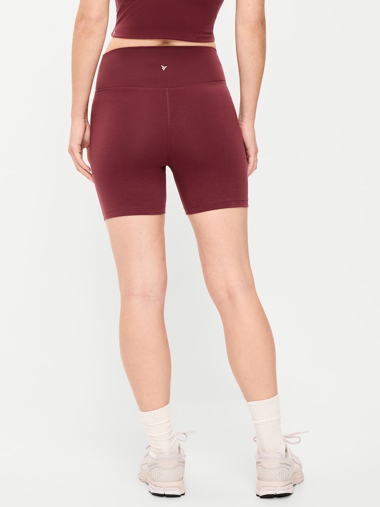 High-Waisted PowerChill Biker Shorts -- 5-inch inseam