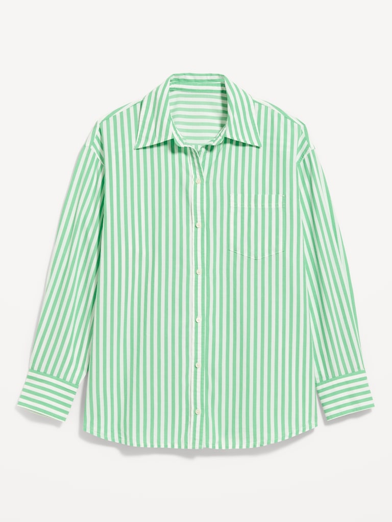 Oversized Button-Down Boyfriend Shirt