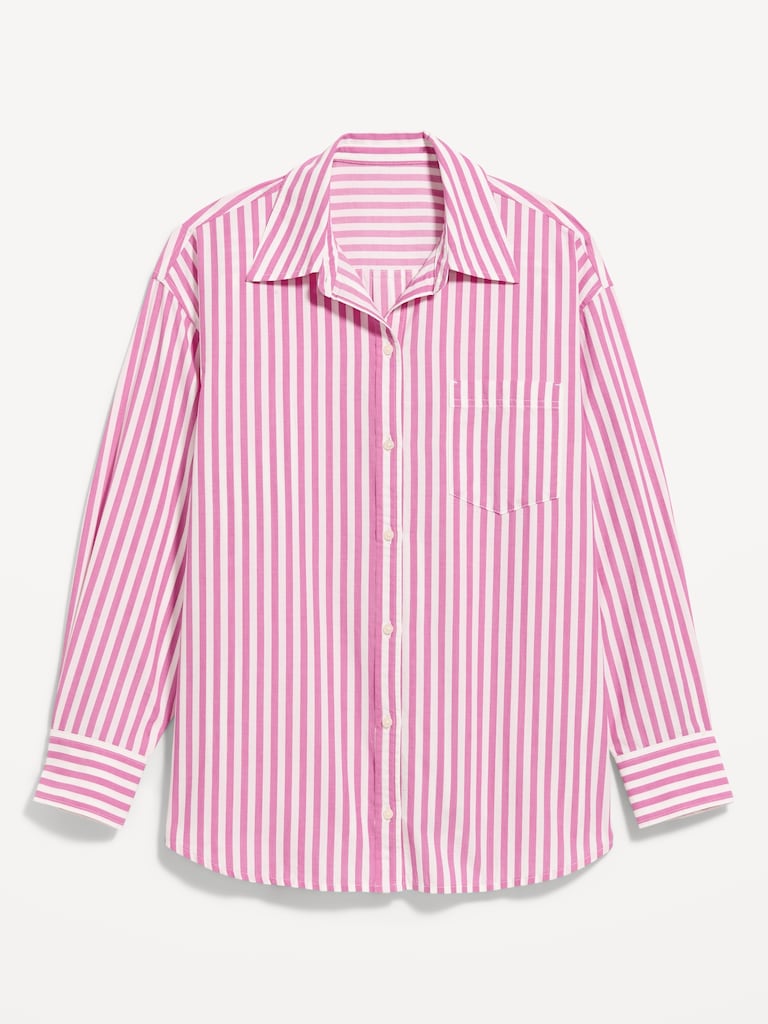 Oversized Button-Down Boyfriend Shirt