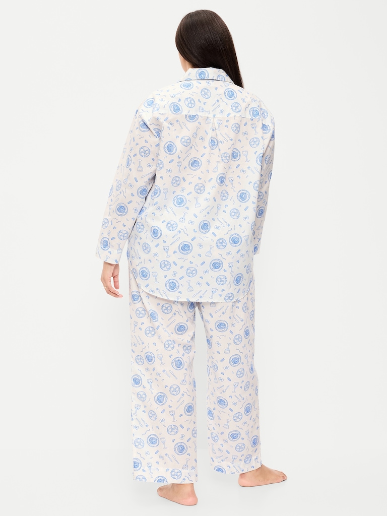 Poplin Pajama Pant Set