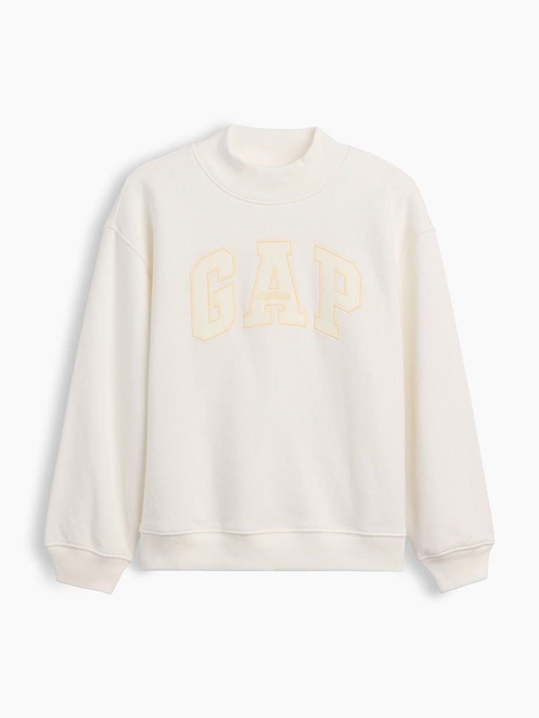 Kids VintageSoft Oversized Mockneck Logo Sweatshirt
