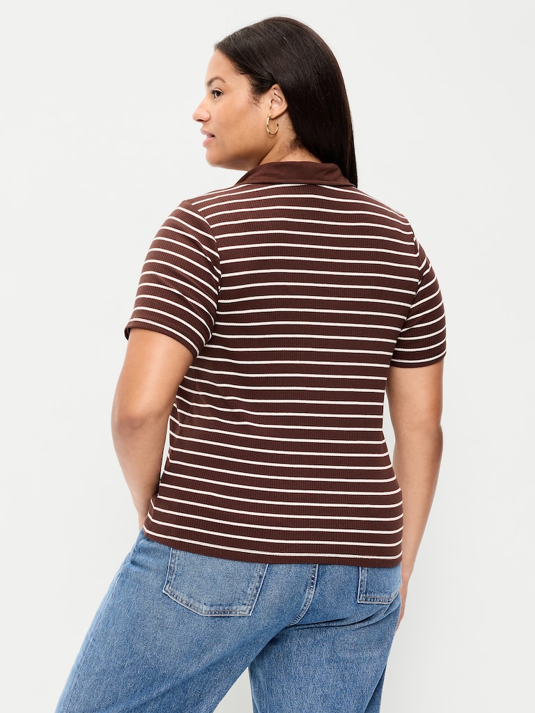 Keyhole Polo Top