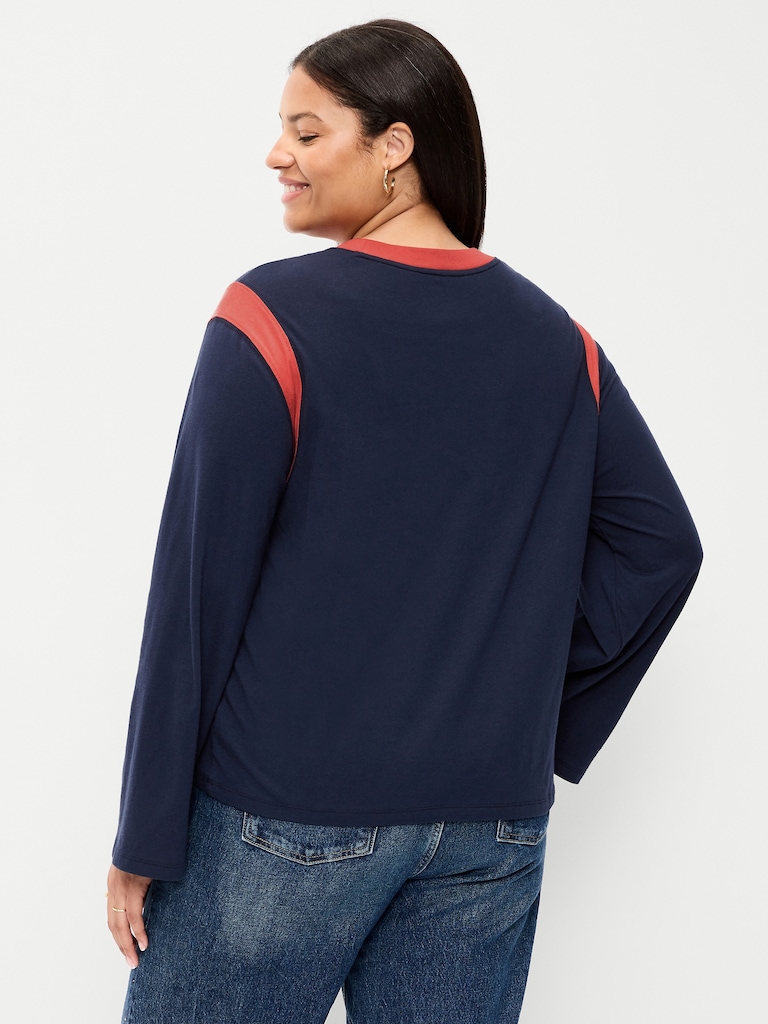 EveryWear Long-Sleeve Graphic T-Shirt