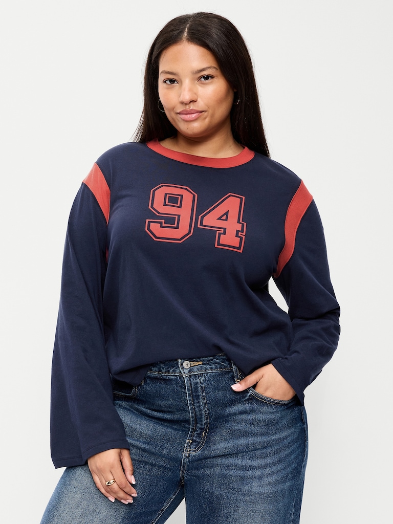 EveryWear Long-Sleeve Graphic T-Shirt