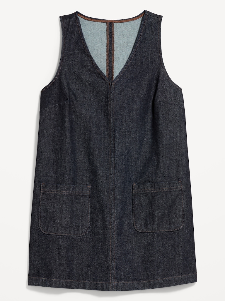 Patch Pocket Denim Mini Dress