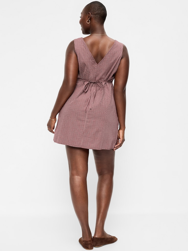 Sleeveless A-Line Mini Dress