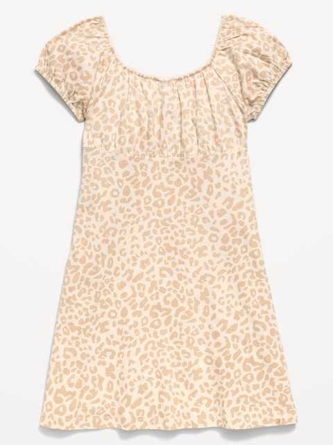 Printed Fit and Flare Dress for Girls
