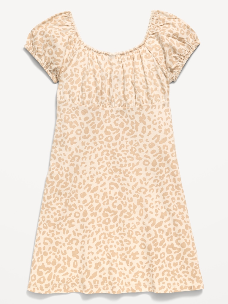 Printed Fit and Flare Dress for Girls