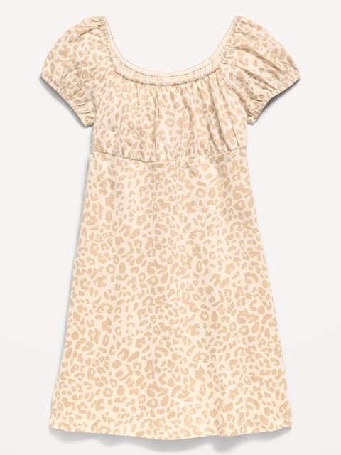 Printed Fit and Flare Dress for Girls