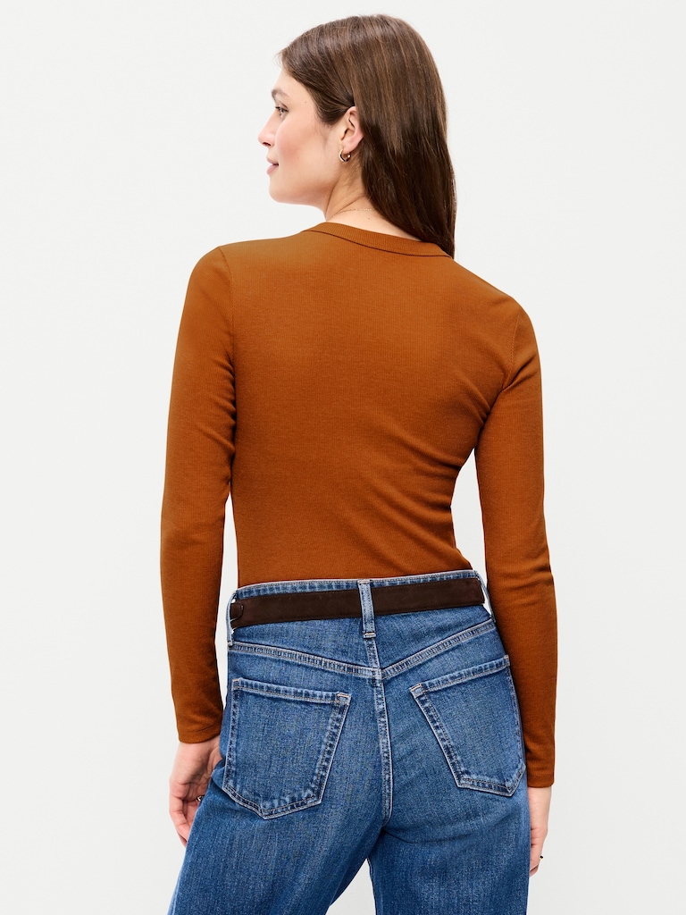 Snug Long-Sleeve Crew-Neck T-Shirt