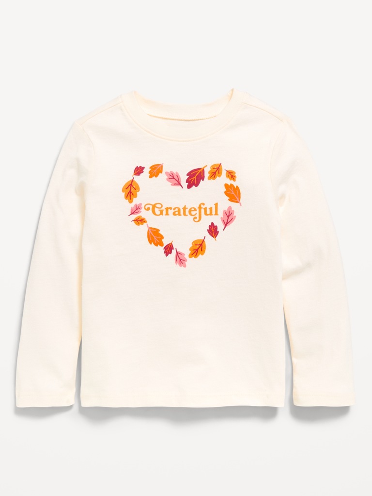 Long-Sleeve Graphic T-Shirt for Toddler Girls