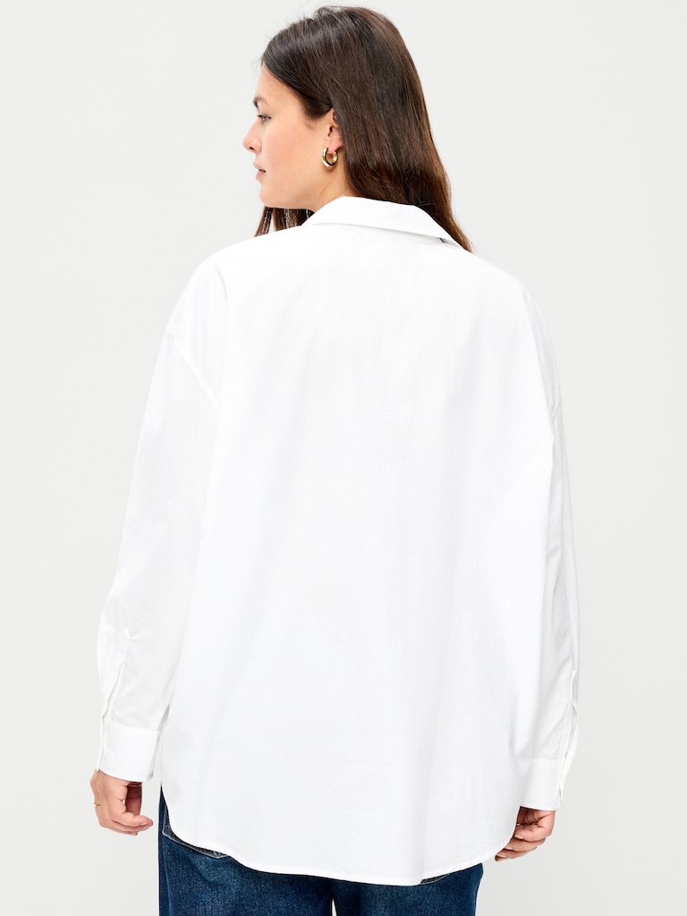 Oversized Button-Down Boyfriend Shirt