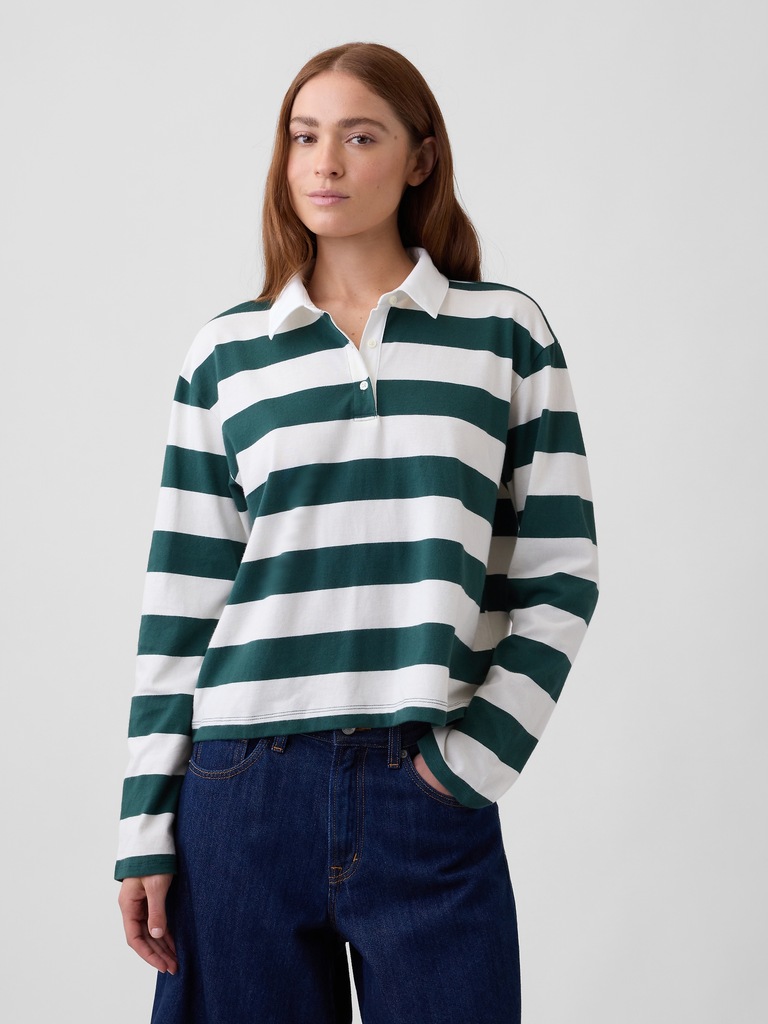 Relaxed Rugby Polo Shirt